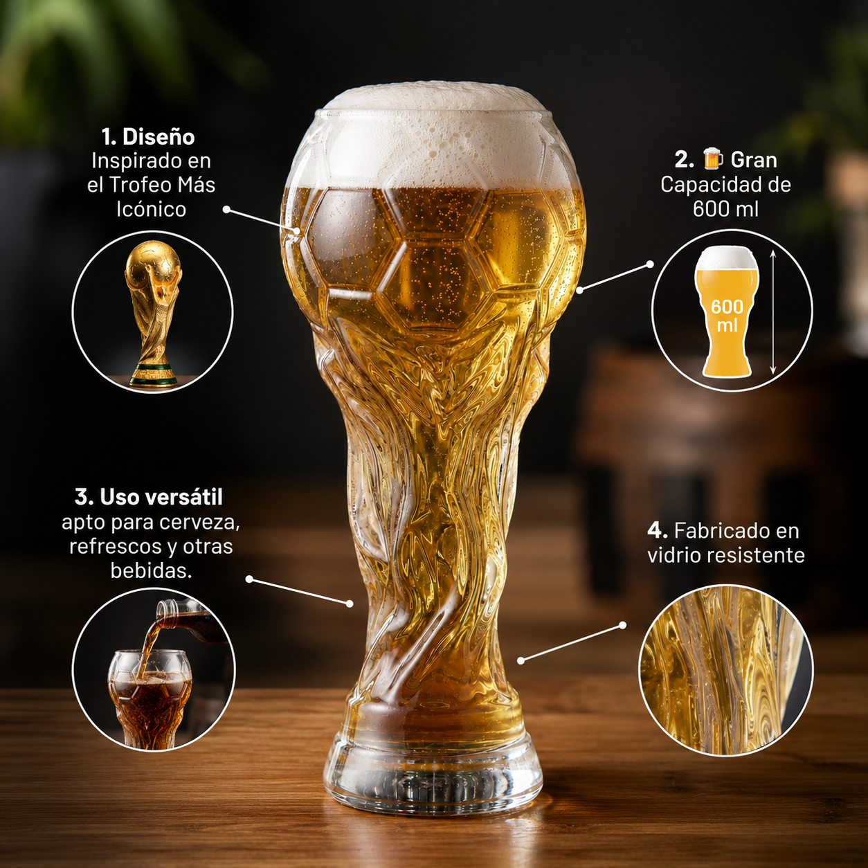 Vaso Campeón Mundial